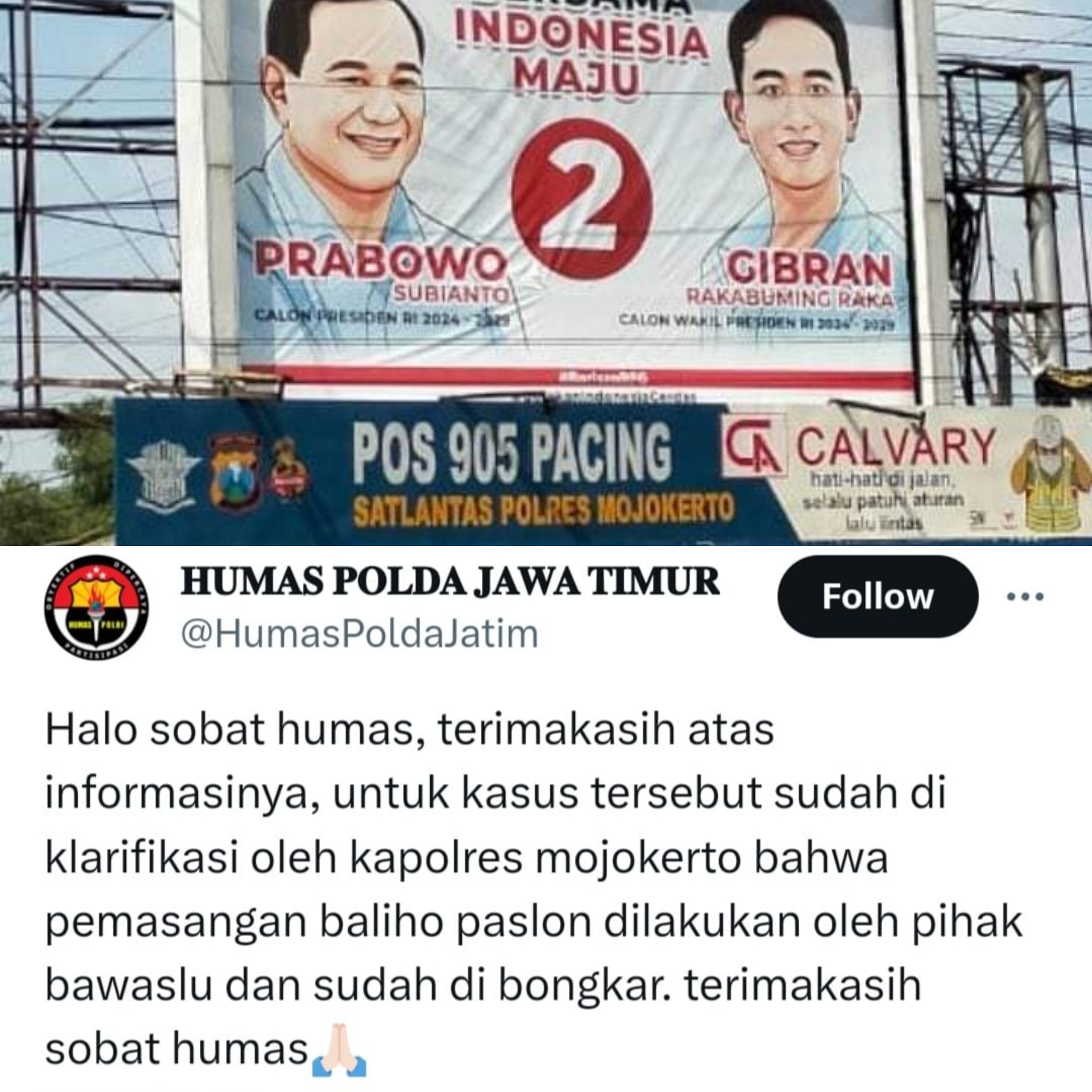 Humas polda jatim
