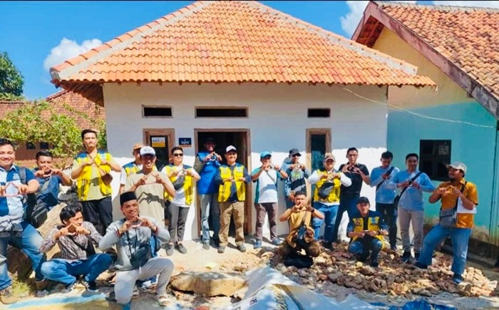 Rumah rakyat yang dibangun hasil bantuan BSPS