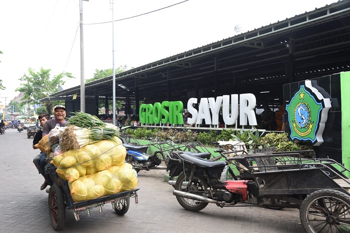 Grosir Sayur Pasar Porong, Sidoarjo.
