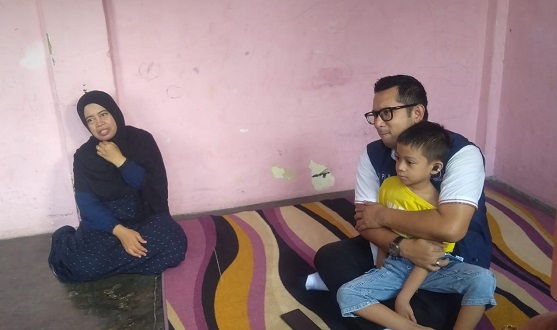 Mas Pj Walikota Mojokerto saat melakukan kunjungan kerja di kelurahan Kauman, Kota Mojokerto.(blok-a.com/Syahrul)