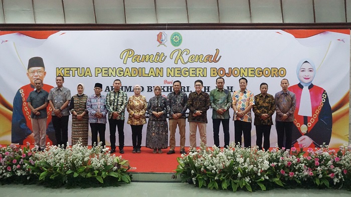 Pamit Kenal Ketua Pengadilan Negeri Kelas 1B Dihadiri oleh Pj. Bupati Bojonegoro Adriyanto.