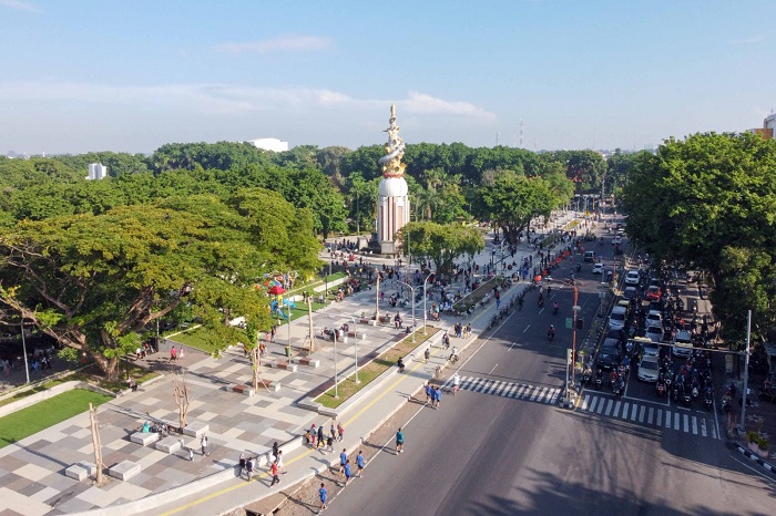 Kondisi Alun-alun Sidoarjo saat ini.