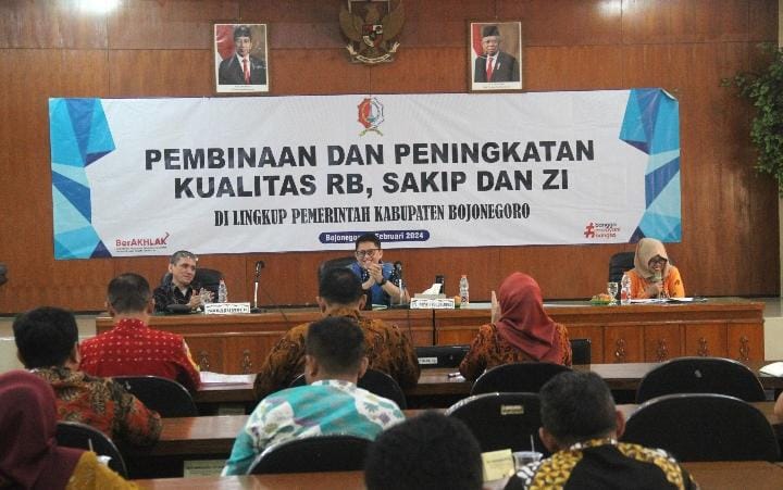 Pemkab Bojonegoro Ikuti Pembinaan SAKIP dan ZI dari KemenPAN RB.