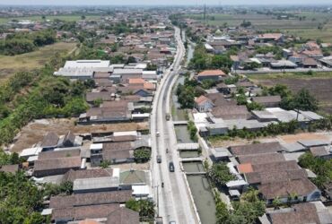 Proyek betonisasi Sidoarjo.(Dok. Kominfo Sidoarjo)