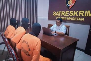 Pelaku judi bersama seorang Kades diamankan Satreskrim Polres Magetan.