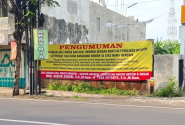 Lokasi tanah yang berkonflik.