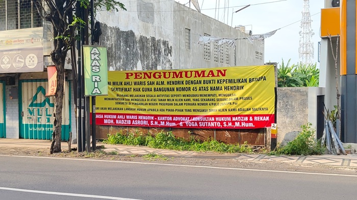 Lokasi tanah yang berkonflik.
