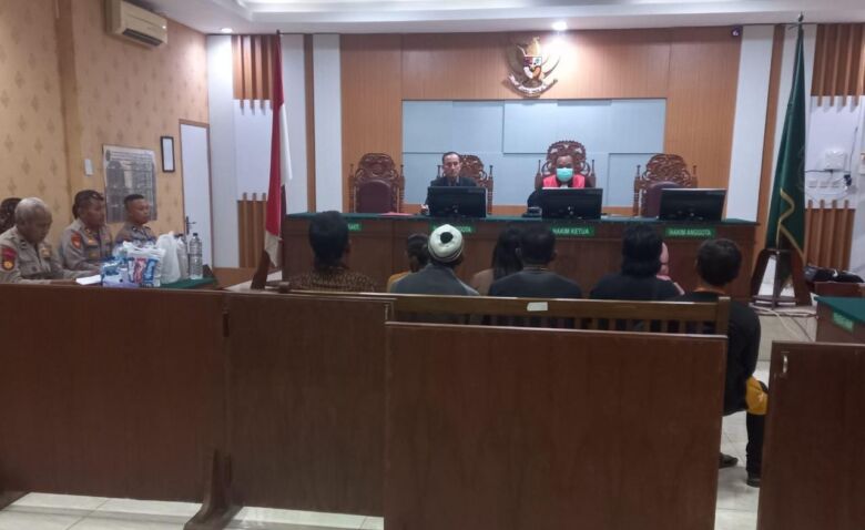 Sidang Tipiring hasil Operasi Pekat di PN Bojonegoro, Selasa (26/3/2024).