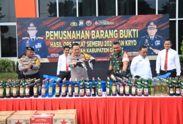 Ratusan Tersangka Diamankan Polres Gresik selama Operasi Pekat Semeru 2024