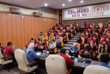 Sharing session antara Diskominfo Kota Mojokerto dengan Diskominfotik Kota Blitar.(dokumen Kominfo)