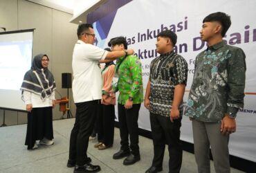 Pj Wali kota Mojokerto saat menghadiri acara Objek Inkubasi Arsitektur.(Dokumen Kominfo)