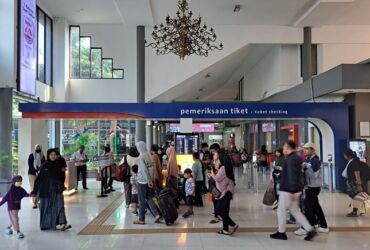 Suasana di stasiun kereta api wilayah daop 8 Surabaya.(Dokumen KAI)