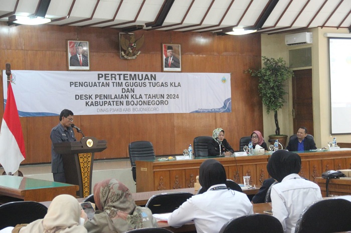Pemkab Bojonegoro Gelar Pertemuan Tim Gugus Tugas Kabupaten Layak Anak (KLA).