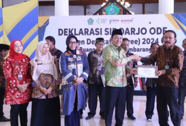 Plt Bupati Sidoarjo, Subandi hadiri deklarasi Sidoarjo ODF di Pendapa Delta Wibawa Sidoarjo.
