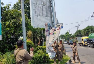 Razia satpol PP di sejumlah titik lampu merah.(Dokumen satpol PP)