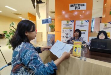 teks: Dinsos kota buka pelayanan di gedung MPP.(dokumen Kominfo kota Mojokerto)