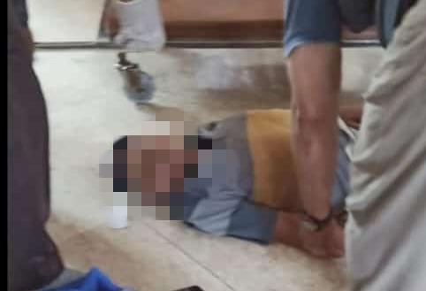 Korban meninggal mendadak di masjid Jami' Mojosari.(FB Info Seputar Mojosari )