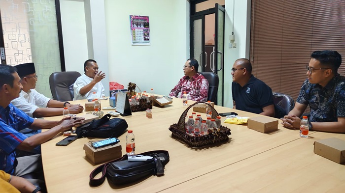 Kanim Kelas I Tanjung Perak silaturahmi ke Kantor PWI Jawa Timur, Jl Taman Apsari Surabaya, Jumat (19/7/2024).