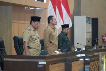 Paripurna pembacaan tanggapan bupati atas PU Fraksi atas Pertanggungjawaban APBD 2023.