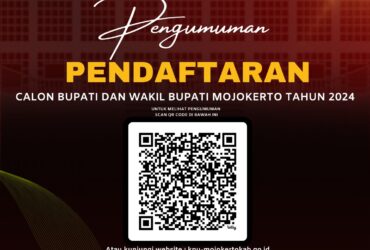 Pengumuman KPU Mojokerto Tentang Pendaftaran Calon Bupati dan Wakil Bupati Mojokerto