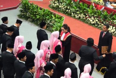 Pelantikan anggota DPR Kabupaten Mojokerto.(Blok-a.com/Syahrul Wijaya)