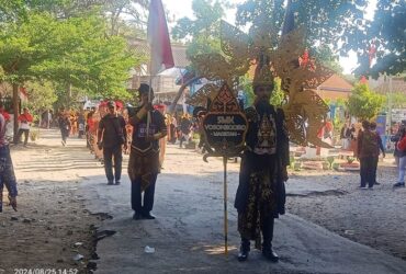 Penampilan SMK Yosonegoro di Pawai Budaya Magetan 2024.