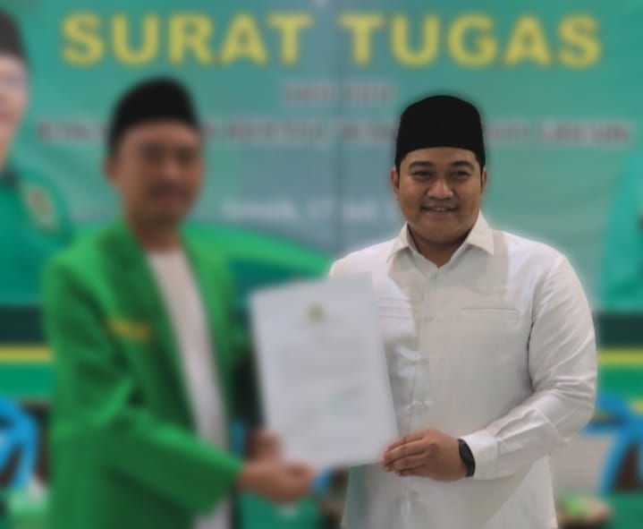 Calon Bupati Syahrul Munir saat menerima surat tugas pencalonan Juni 2024 lalu.