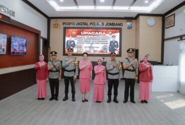Upacara Sertijab jabatan di Polres Jombang.(dokumen Polres)