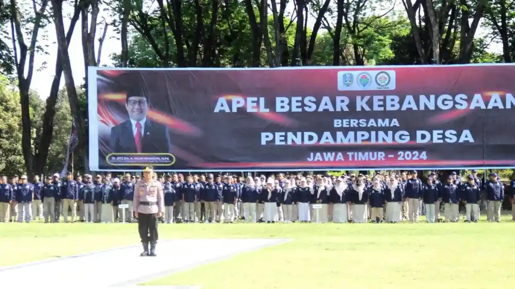 Suasana Apel Kebangsaan di Alun-Alun Kabupaten Bojonegoro diikuti ribuan peserta (dok: Kominfo Jatim)