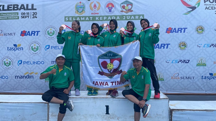 Atlet Pickleball Mojokerto yang berhasil raih medali perunggu.(dokumen IPF)