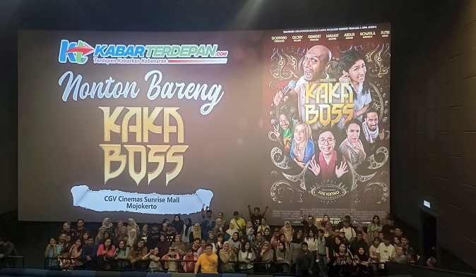 Nobar film "Kaka Boss" di CGV Sunrise Mall, Kota Mojokerto, Kamis (19/9/2024).