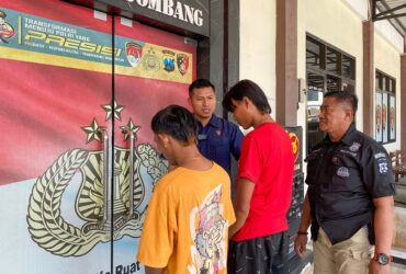 Tersangka yang terlibat tawuran pada karnaval diamankan polisi.(dokumen Polres)
