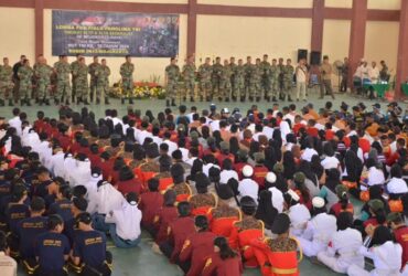 Peserta lomba PBB piala Panglima TNI di Mojokerto.(blok-a.com/Syahrul Wijaya)