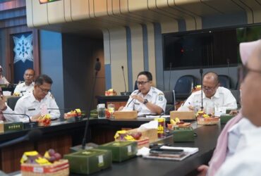 Pj Bupati Mojokerto lakukan kunjungan ke Forkopimda.(dokumen pemkab)