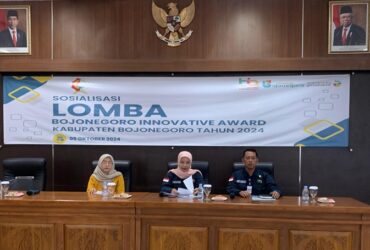 Sosialisasi Bojonegoro Inovatif Award (BIA) di Partnership Room gedung Pemkab Bojonegoro, Rabu (09/10/2024).