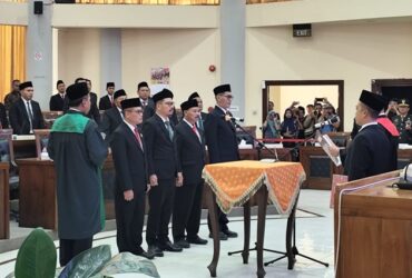 Keempat pimpinan itu diambil sumpah dan janjinya dalam Rapat Paripurna Istimewa yang digelar di gedung DPRD Kabupaten Magetan, Kamis (17/10/2024).