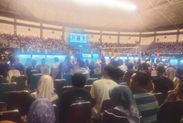 Pertandingan antara Indomart vs Perumdam Tirta Bhagasasi.