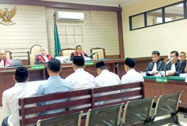 Sidang lanjutan kasus korupsi Dam Kali Bentak Blitar di Pengadilan Tipikor Surabaya.
