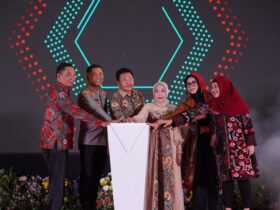 Pembukaan Festival Sidoarjo Culture in Harmony di Pendopo Delta Wibawa, Kabupaten Sidoarjo, Sabtu (8/11/2025).