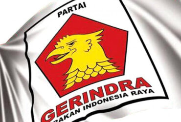 Ilustrasi bendera Partai Gerindra.
