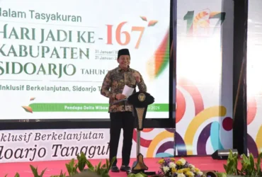 Peringatan hari jadi Kabupaten Sidoarjo ke 167 tahun di Pendopo Delta Wibawa