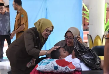 Pelaksanaan khitan masal gratis di Pendopo Delta wibawa Sidoarjo