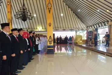 Bupati Magetan Nanik Sumantri saat melantik ratusan pejabat eselon III dan IV (foto: ist)