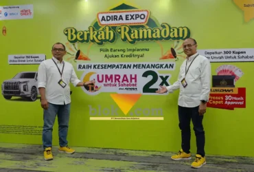 Head of Regional SSD Jawa Timur Irfan Budianto dan Head of Regional Business Adira Finance Jawa Timur, Fatkhul Abidin.(blok-a.com/Syahrul Wijaya)
