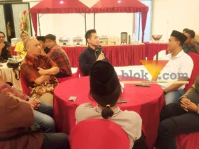 Buka bersama instansi media bersama CV Bumi Indo Mojokerto.(blok-a.com/Syahrul Wijaya)