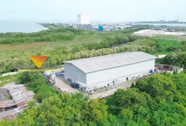 Kawasan pabrik Mie Sedap yang diduga Caplok wilayah Laut tanpa Izin.(blok-a.com/ivan)