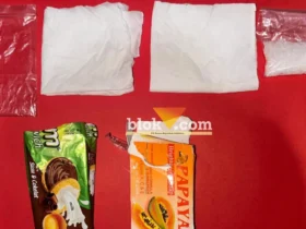 Barang bukti yang berhasil diamankan polisi (foto: Blok-a.com/Syahrul Wijaya)
