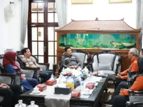 Bupati Subandi, saat audiensi dengan BPS Sidoarjo di Pendopo Delta Wibawa, Kamis (16/4/2026) (foto: ist)