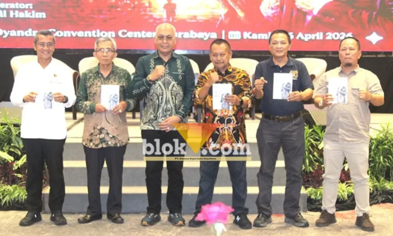 Puncak peringatan hari pers nasional (HPN) 2026 PWI Jatim di Dyandra Convention Center.(blok-a.com/Syahrul Wijaya)