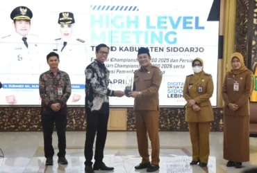 High Level Meeting TP2DD di Pendopo Delta Wibawa, Senin, (6/4/2026) (foto: ist)